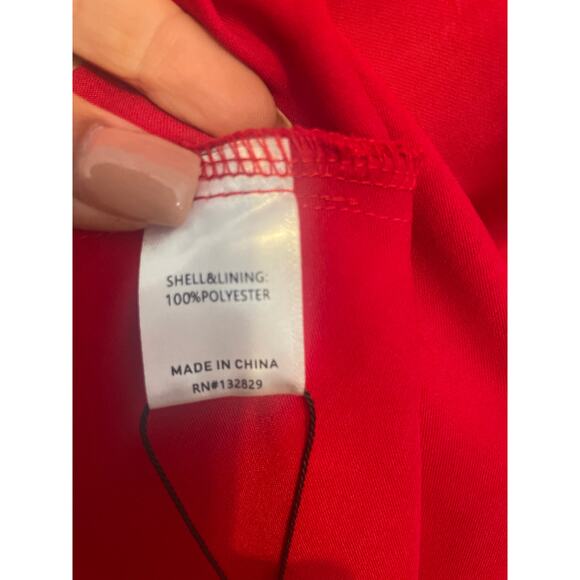 SUPERDOWN Calla Satin Maxi Skirt HOLIDAY CHRISTMAS PARTY NWT Red Size XS Long - Picture 6 of 8